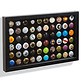 Vitrine Finestra P60 pour 60 plaques de muselets/capsules de bière, noire