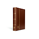 Classeur Leder, A4, 64 pages noires, couverture ouatinée en  cuir véritable, brun