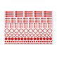 Autocollants de marquage incl. pois, cercles et flèches, paquet de 10