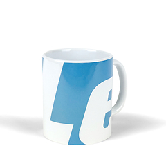 Tasse mug en céramique blanche, logo Leuchhtturm